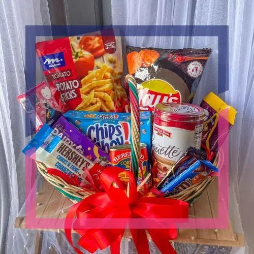 Gourmet and Wine Gift Basket - FlowerRushPH