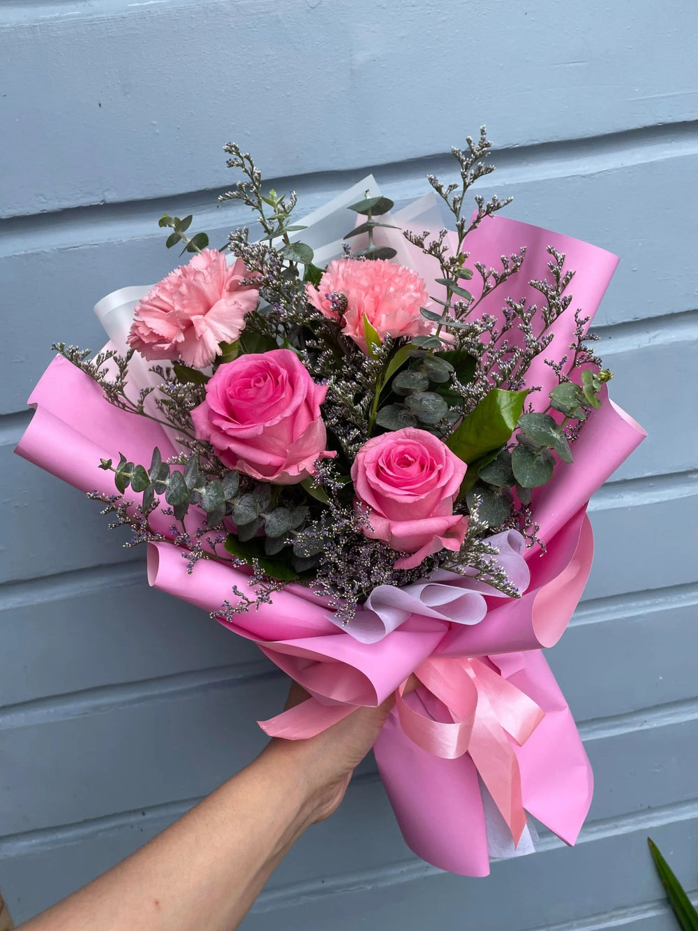 Pink Roses Bouquet - FlowerRushPH