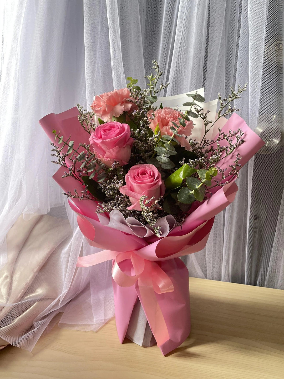 Pink Roses Bouquet - FlowerRushPH