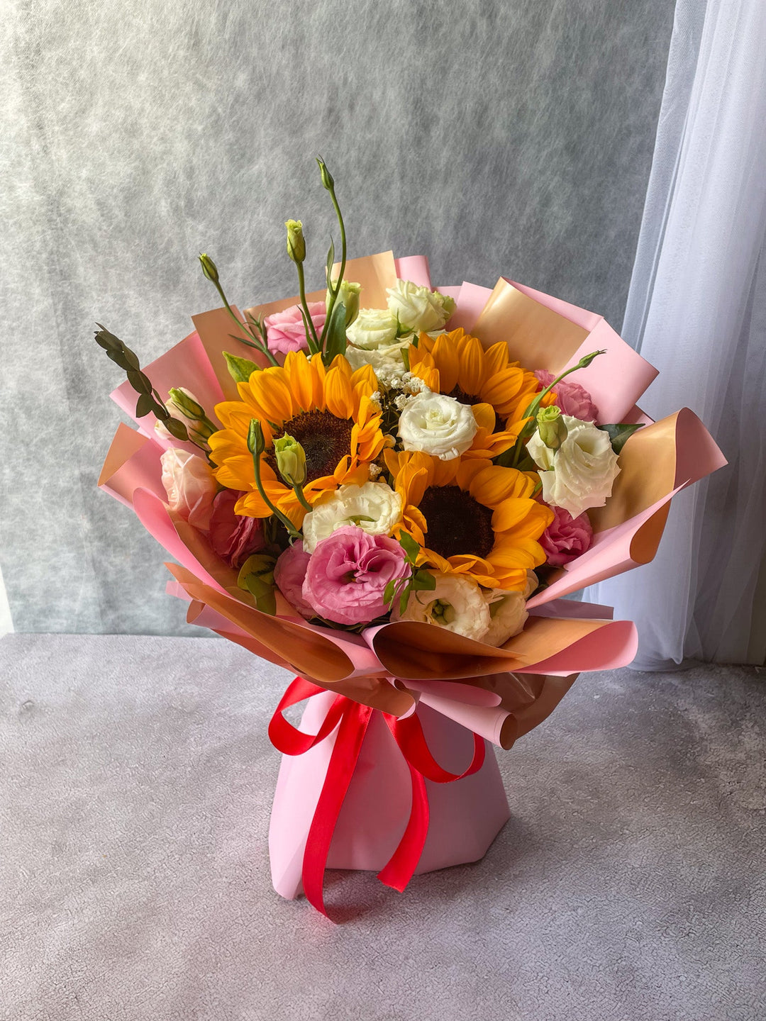 Sunflower and Rose Bouquet - FlowerRushPH