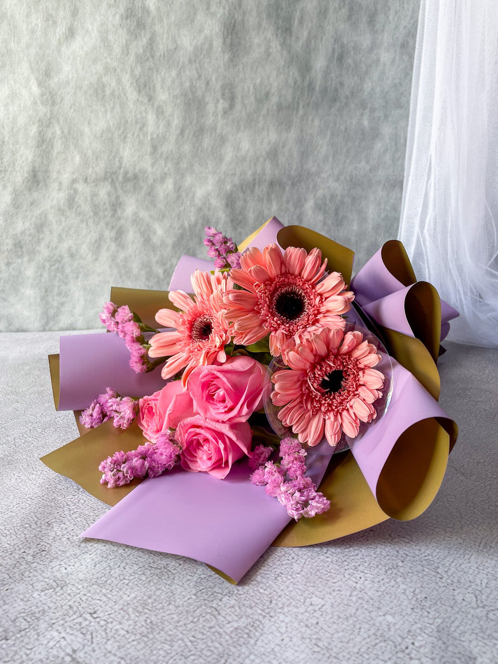 Gerbera and Rose Bouquet