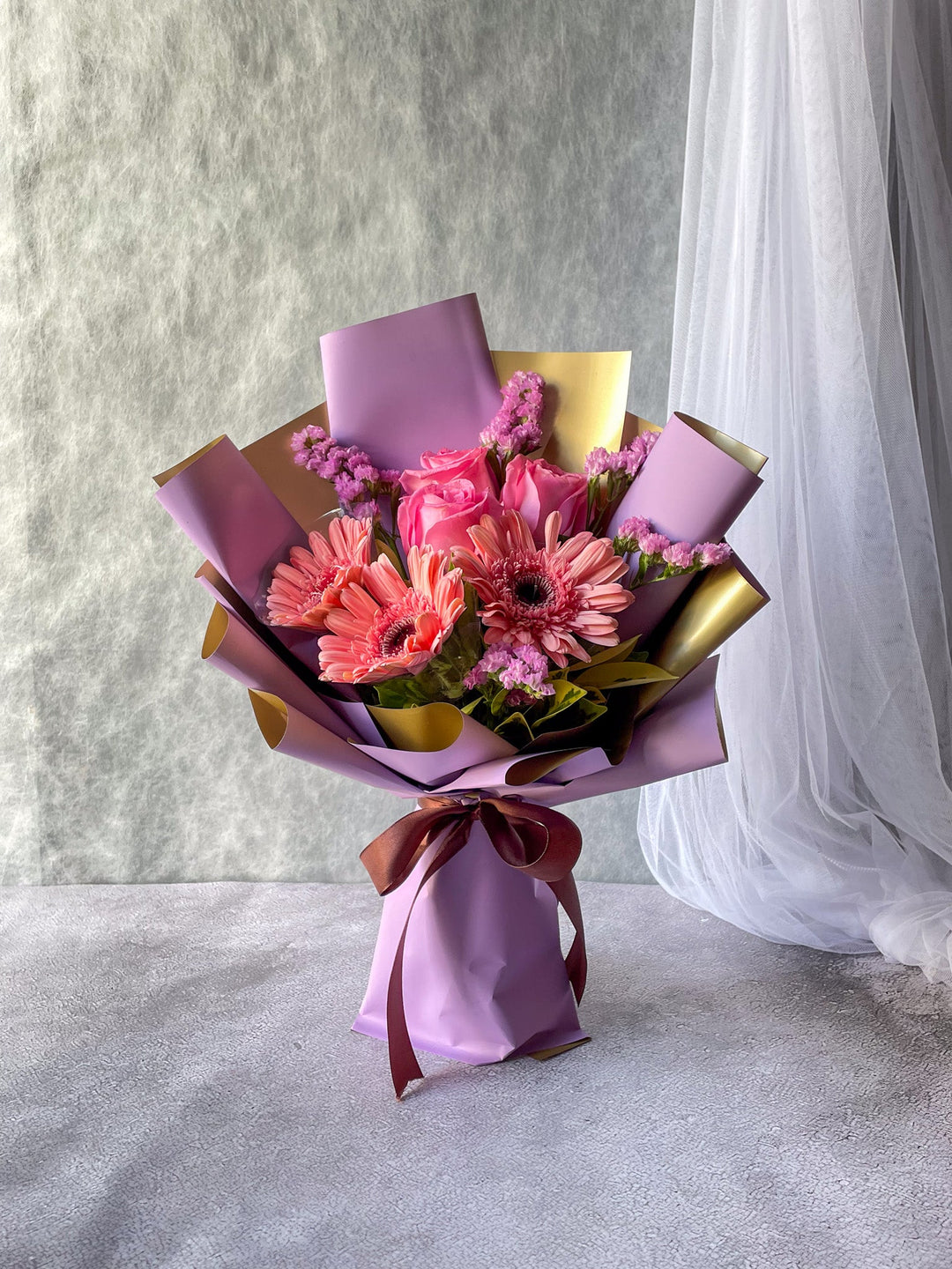 Gerbera and Rose Bouquet