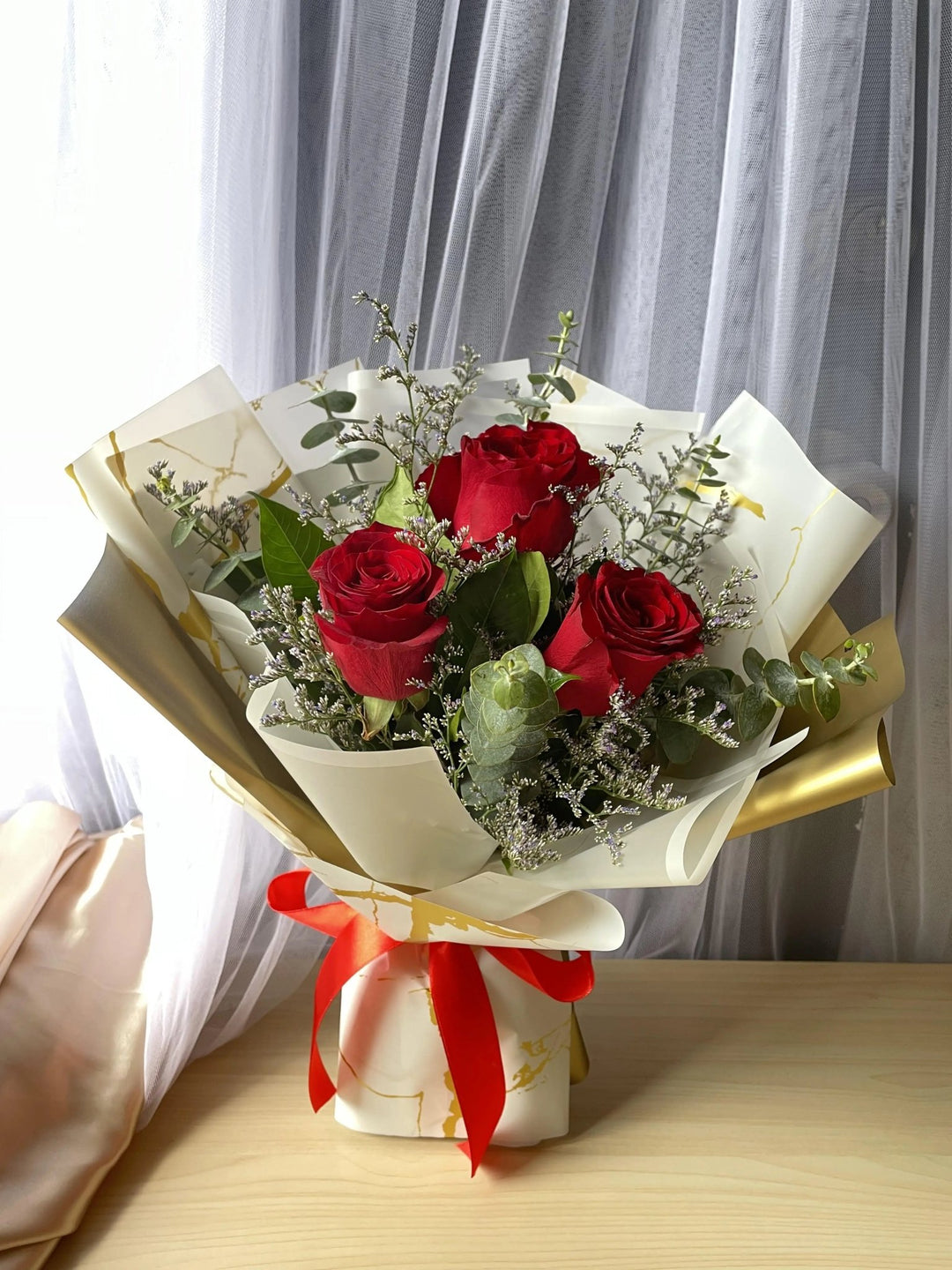 Scarlet Elegance Bouquet - FlowerRushPH