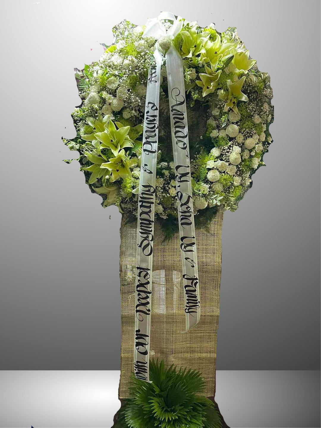 Serene: Elegant Memorial Flower Stand - FlowerRushPH