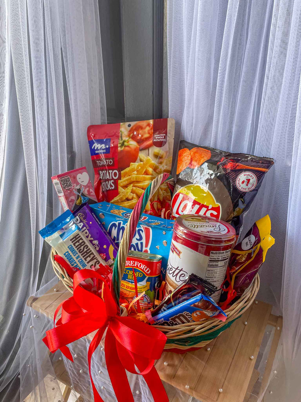 Sweet & Savory Treats Basket - FlowerRushPH